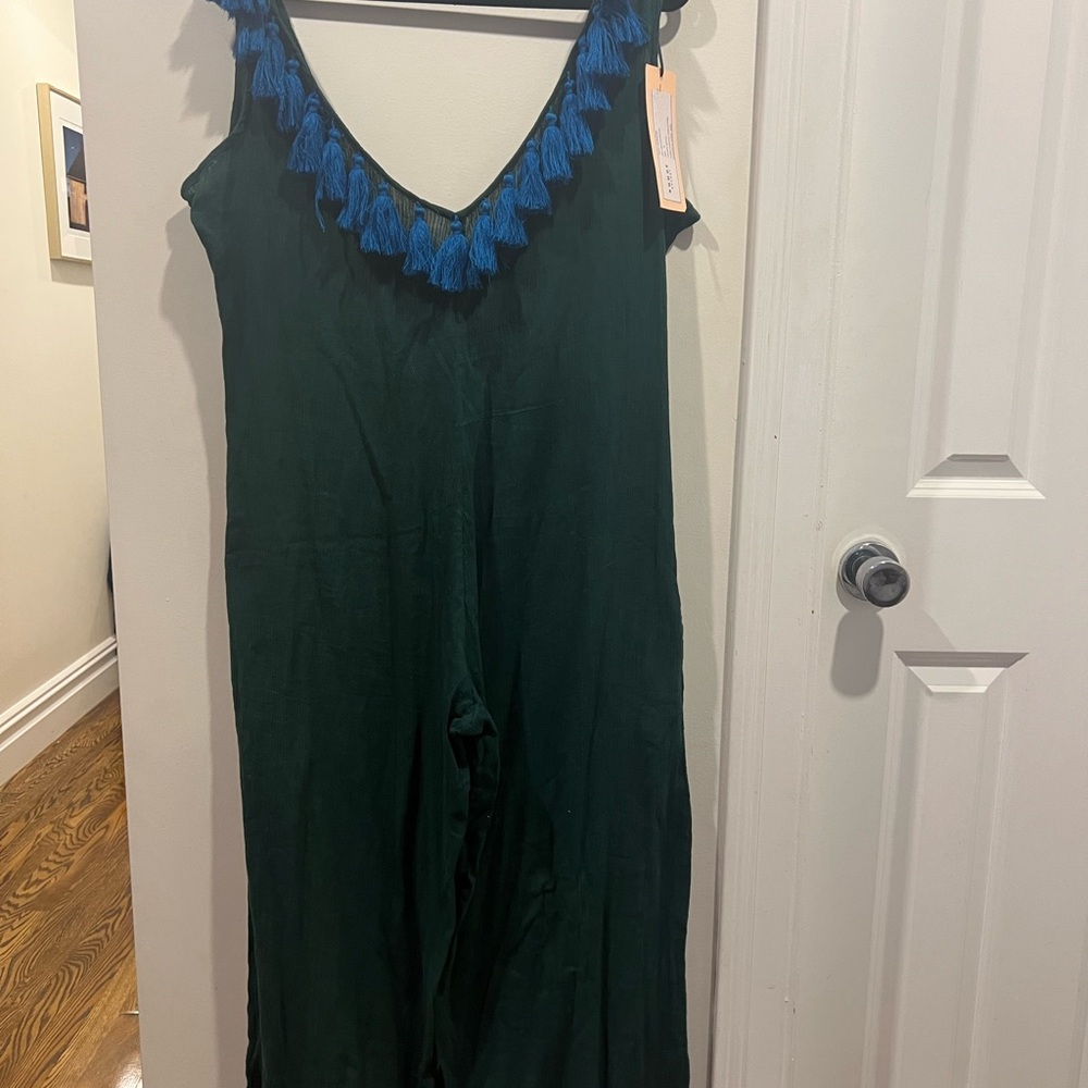RHODE RESORT Emerald Green beach coverup NWT